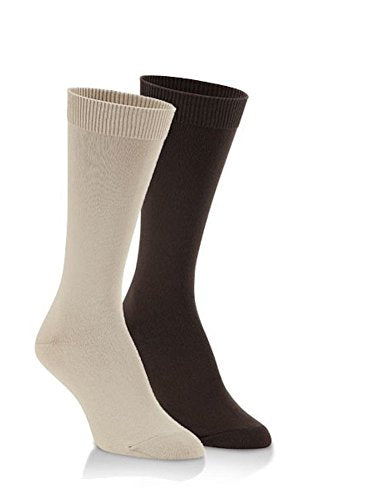 World's Softest Socks - Everyday Collection - Trouser Pair - Brown/Stone - Lrg