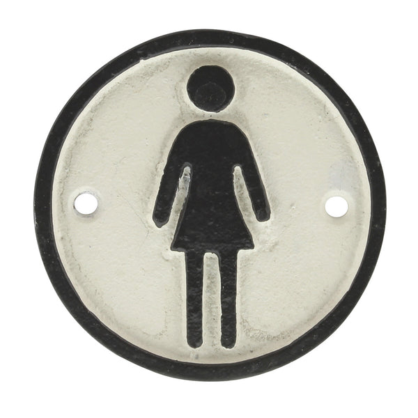 HomArt - Cast Iron - Female Restroom Sign