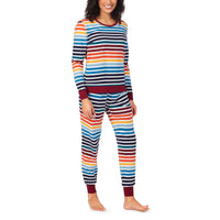 BedHead - Long Sleeve Pullover Crew and Jogger PJ Set - On The Horizon - Small