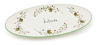 Boston International - Oval Serving Platter - Pinecones & Bells