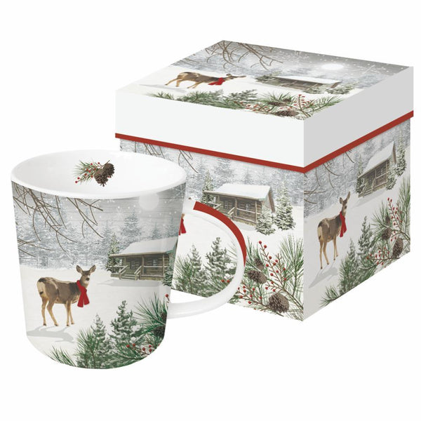 Paperproducts Design - 13.5 oz. Mug - Wintry Deer