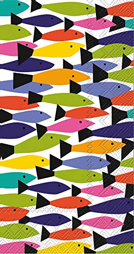 Boston International - Paper Guest Towel - Rainbow Fish