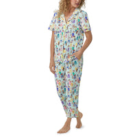 BedHead - Short Sleeve Cropped PJ Set - Fashion Hounds - Small (US 4-6)