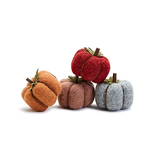 Two's Company - Felt Decorative Pumpkin - Assorted 4 Colors