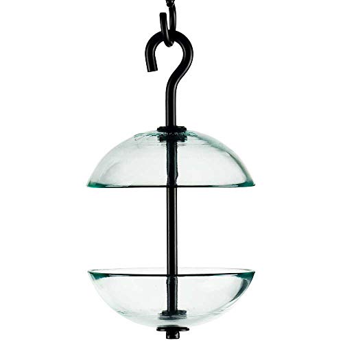 Couronne - Mosaic Birds Double Hanging Poppy Feeder - Clear