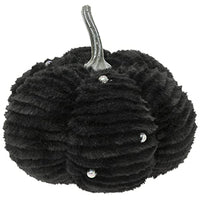 Boston International - Large Fabric Pumpkin - Black Pearl