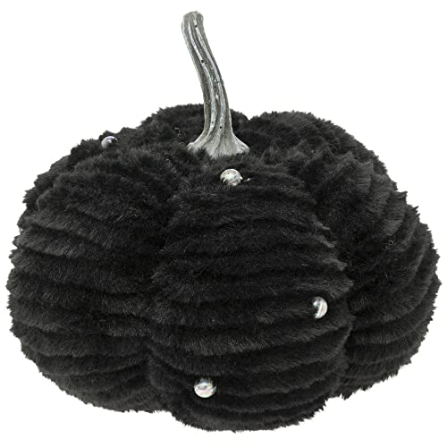 Boston International - Large Fabric Pumpkin - Black Pearl