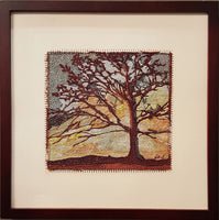 Clothe My Soul - Framed Embroidery Art - Storm Tree