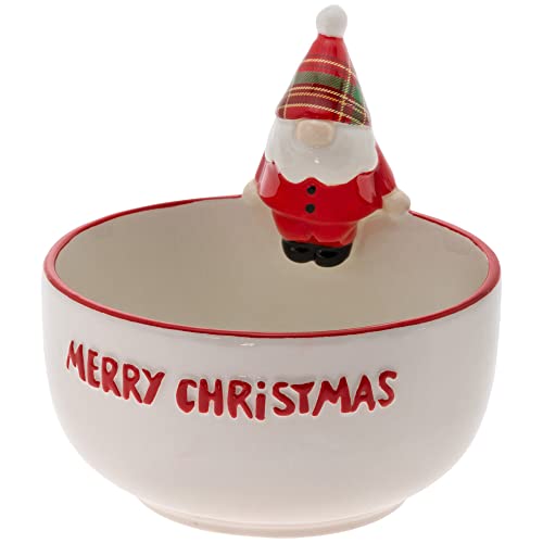Boston International - Small Serving Bowl  5.5" - Wallace Plaid Gnome