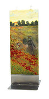 Flatyz - Twin Wick Flat Candle - Claude Monet - Wild Poppies near Argenteuil