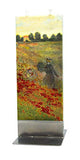 Flatyz - Twin Wick Flat Candle - Claude Monet - Wild Poppies near Argenteuil
