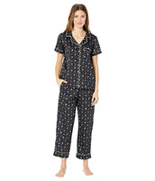 BedHead - Classic Woven Cotton Cropped PJ Set - Tipsy Martini - Small