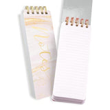 Eccolo - 3"x8.5" Spiral Memo Pad - Pink Marble