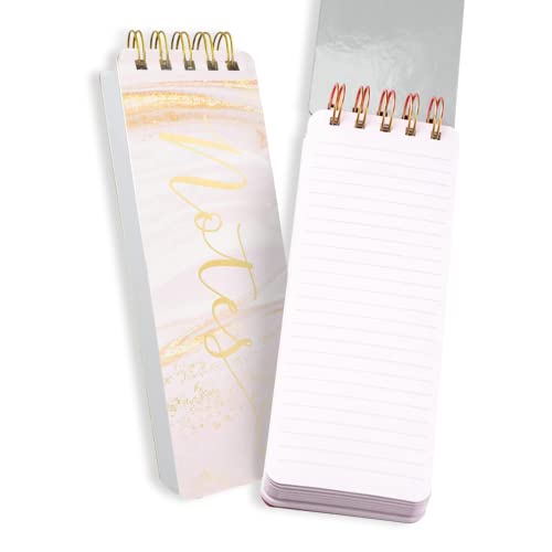 Eccolo - 3"x8.5" Spiral Memo Pad - Pink Marble