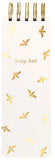Eccolo - 3"x8.5" Spiral Memo Pad - Busy Bee