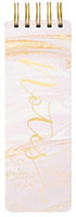 Eccolo - 3"x8.5" Spiral Memo Pad - Pink Marble