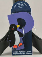 The Toy Workshop - Magnetic Jungle Alphabet Letter - Blue "P" - Penguin