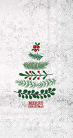 Boston International - Paper Guest Towel - Natural Christmas Tree
