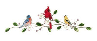 Bovano - Wall Sculpture - Songbirds On Dogwood Bough