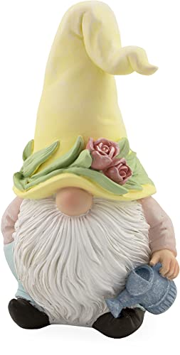 Boston International - 5.5" Gnome Figurine - Dinky w/ Yellow Hat