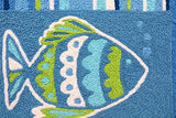 Jellybean - Indoor/Outdoor Rug - Jazzy Blue Fish