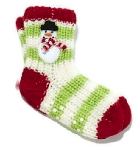 Two's Company - Kids Slipper Socks - Christmas Snowman