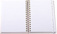 Eccolo - 6x8 Wirebound Journal/Notebook - Be Happy