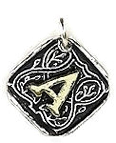 Wax Insignia - Mini Seal Charm - Silver Plated - "R"