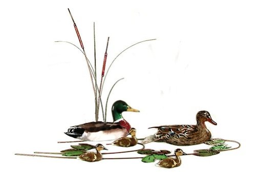 Bovano - Wall Sculpture - Mallard Duck Family