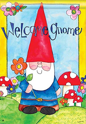 Studio M - Standard Flag 28 " x 40" - Welcome Gnome