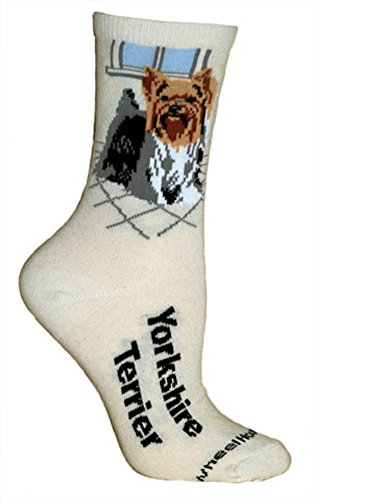 Yorkshire Terrier Natural Color Cotton Ladies Socks