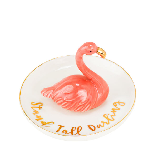 Eccolo - Trinket Tray - Pink Flamingo - Stand Tall Darling
