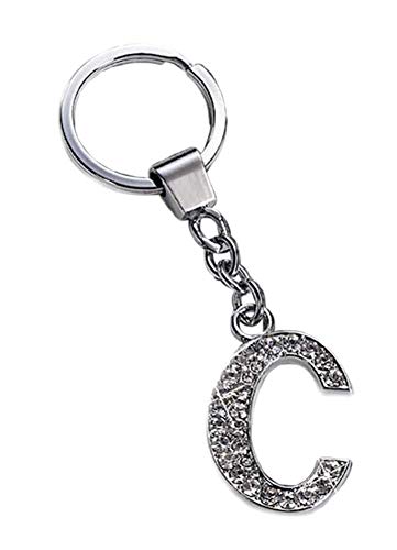 Russ Berrie The Letter C Crystal Key Ring #93349