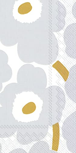 Boston International - Paper Guest Towel - Unikko White Silver