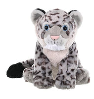 Wild Republic Snow Leopard Cub, Cuddlekins, Stuffed Animal, 12 inches, Gift for Kids, Plush Toy, Fill is Spun Recycled Water Bottles