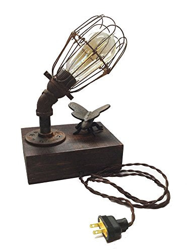 Woodworx - Handmade Vintage Lamp - Butterfly