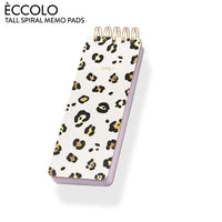 Eccolo - 3"x8.5" Spiral Memo Pad - Leopard