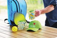 Enesco - I Heart Pickleball Adjustable Hat - Green