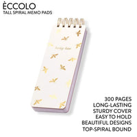 Eccolo - 3"x8.5" Spiral Memo Pad - Busy Bee