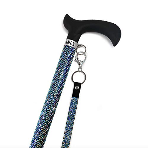 Jacqueline Kent Sugar Cane - Adjustable Cane - Purple Multi Peacock