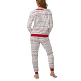 BedHead - L/S Pullover Crew & Jogger PJ Set - Alpine Fair Isle - X-Small