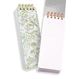 Eccolo - 3"x8.5" Spiral Memo Pad - Botanicals Green