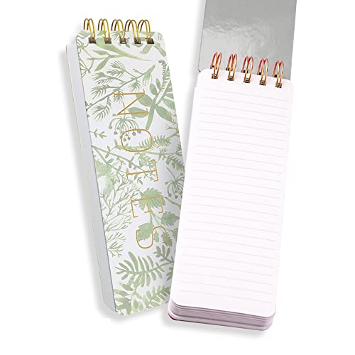 Eccolo - 3"x8.5" Spiral Memo Pad - Botanicals Green