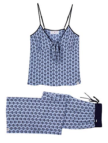 Pretty You London - EcoVero Cami Pant Set - Blue - Size 12-14