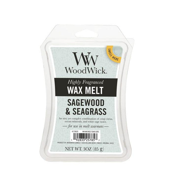 WoodWick 3 oz Wax Melt - Sagewood & Seagrass
