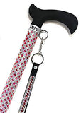 Jacqueline Kent Sugar Cane - Adjustable Cane - Pink & Silver
