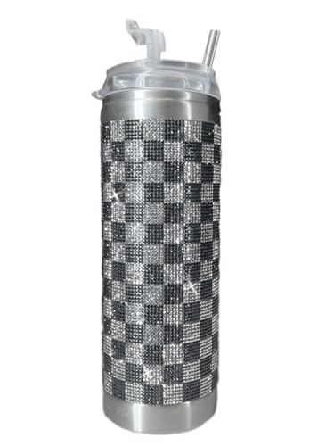 Jacqueline Kent - Diamond Crystal Tumbler - Checkmate