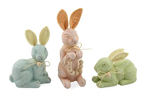 Boston International - Colony of Carved Bunnies - Set of 3