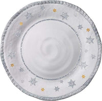 Merritt - Melamine Round Charger Plate - Snowflake Dreams - 13.25"