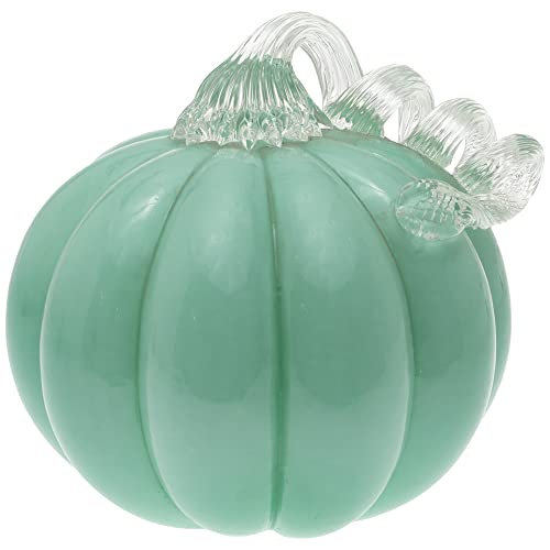Boston International - Small Glass Pumpkin - Turquoise